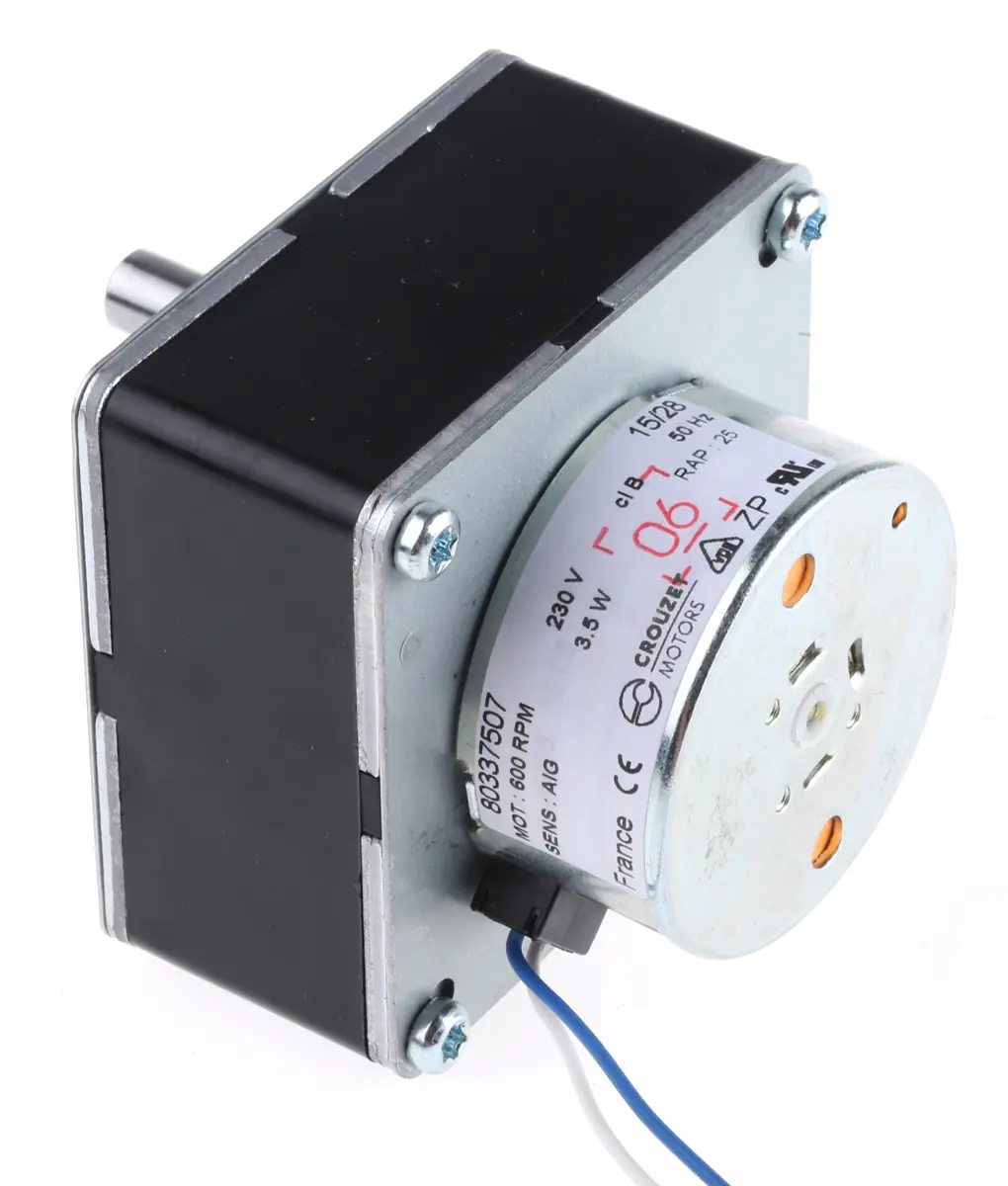 Produktfoto 1 von Crouzet 80 337 5 AC-Getriebemotor Rechtsdrehend, 3.5 W 24 rpm 230 V Panel