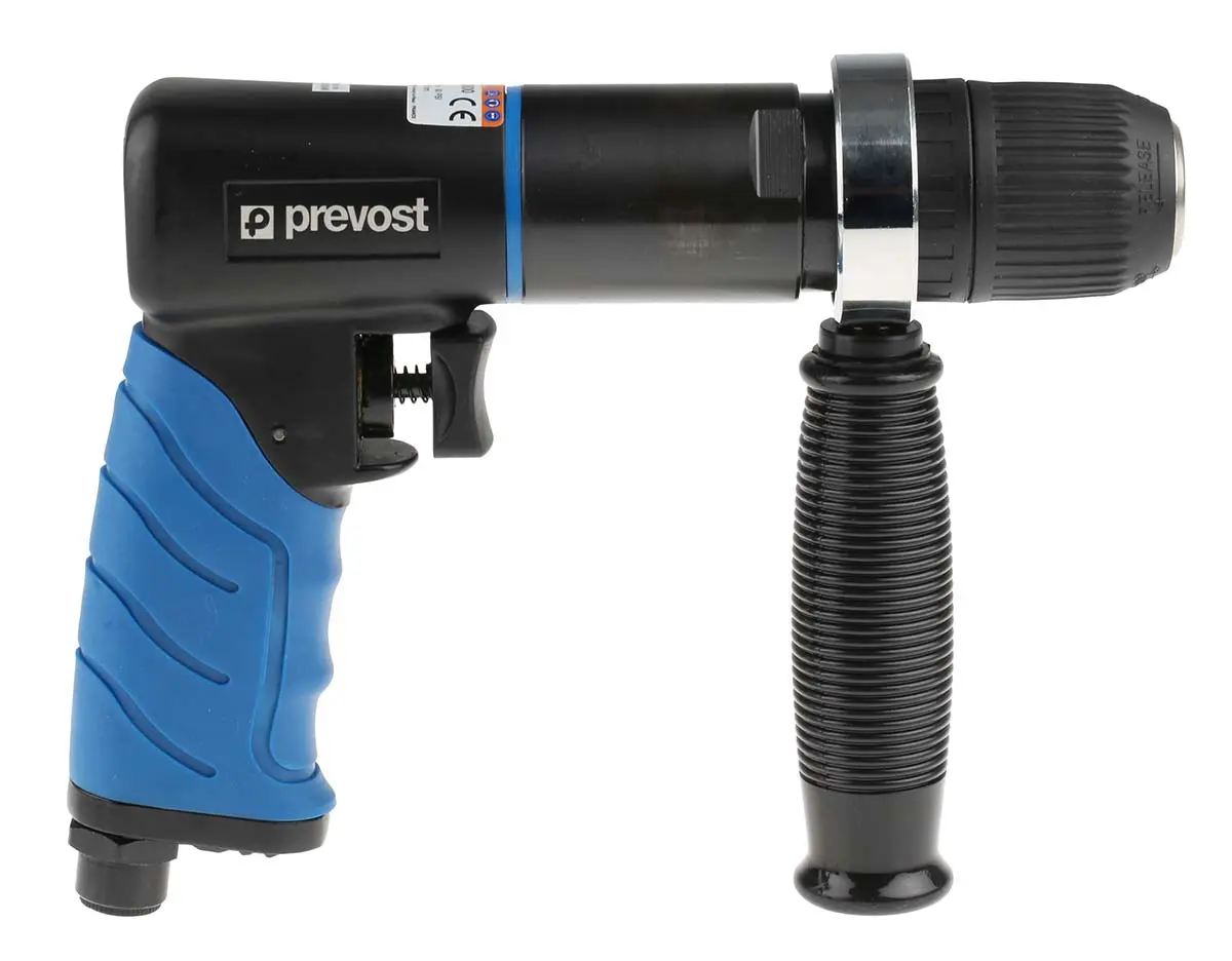 Produktfoto 1 von PREVOST 1/4 in Druckluft Bohrmaschine Selbstspannend Umschaltbare Druckluftbohrer, 13 mm Bohrfutter