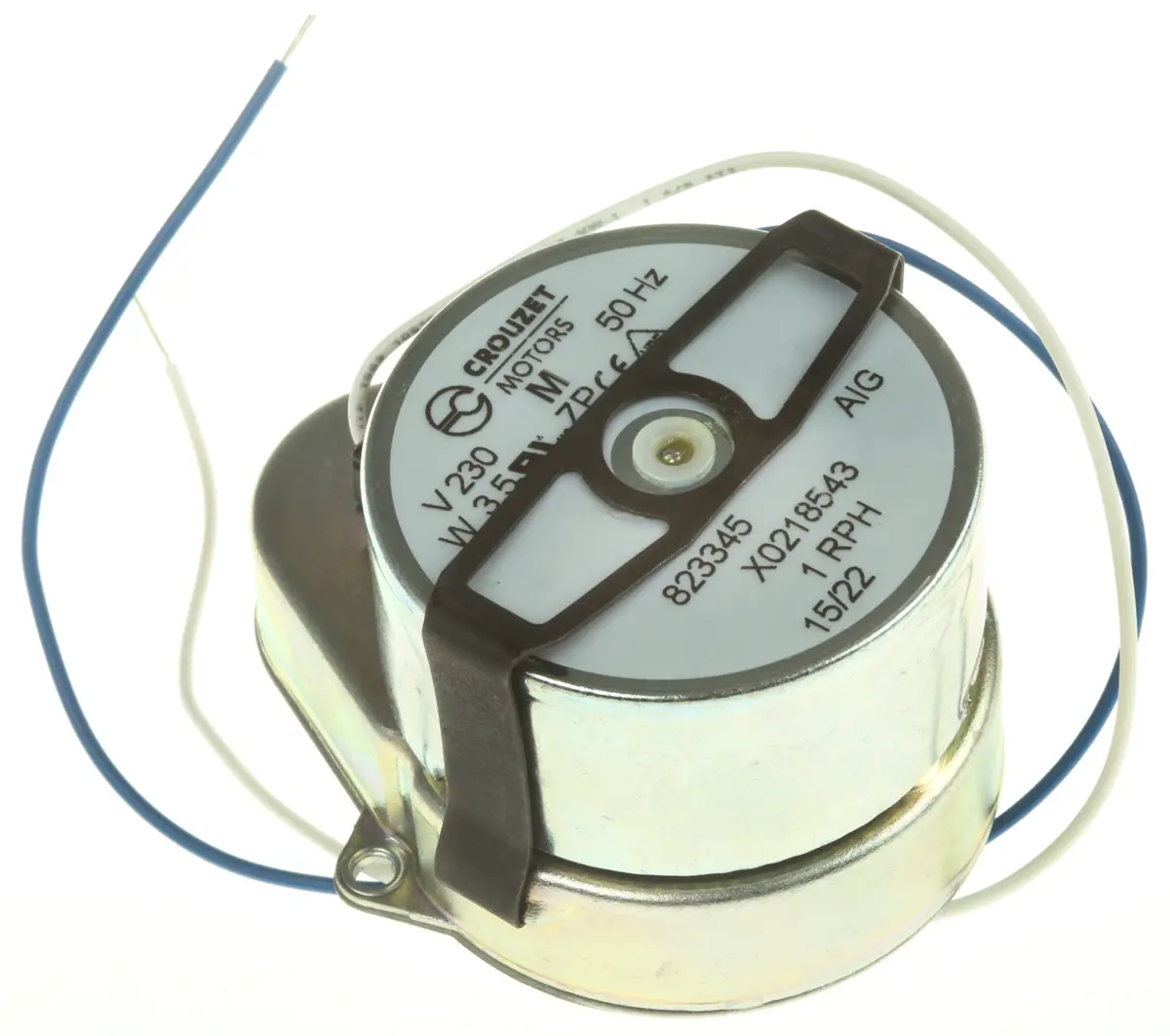 Produktfoto 1 von Crouzet 82 334 5, 1 Synchron AC-Getriebemotor Rechtsdrehend, 3.5 W 1 rph 230 V Panel
