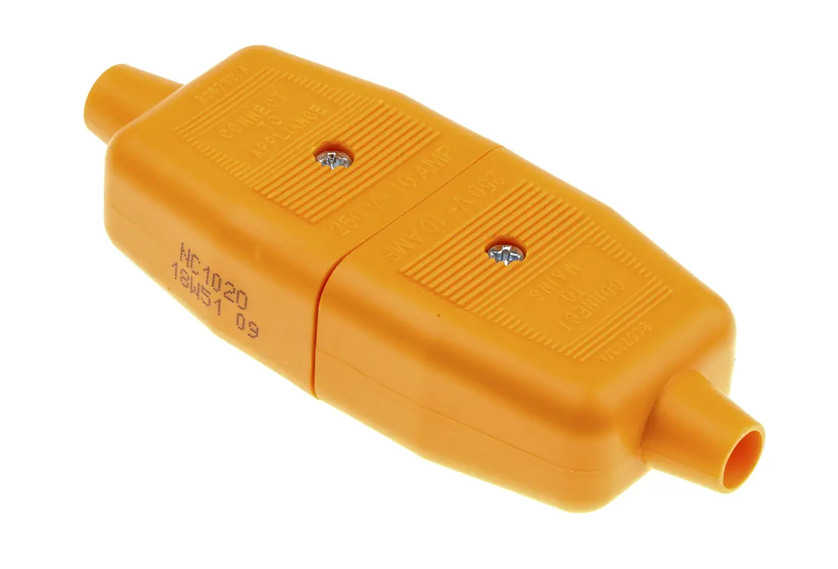 Produktfoto 1 von Masterplug Haupt-Inline-Stecker 2-polig Kabel Stecker/Buchse 240 V 10A