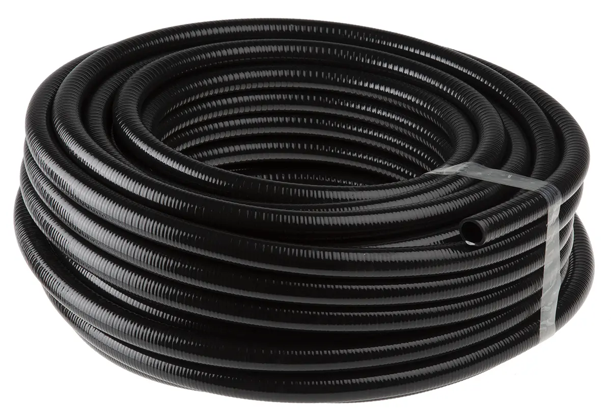 Produktfoto 1 von Adaptaflex Leerrohr PVC, Ø 20mm nom. flexibel, Schwarz A ø 20.5mm I ø 16mm x 30m IP67