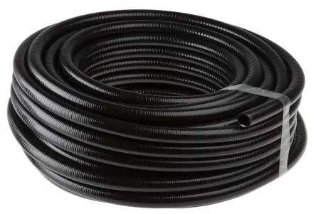 Produktfoto 1 von Adaptaflex Kabelrohr Polyvinylchlorid Polyvinylchlorid, Ø 20 mm nom., Schwarz x 30 m IP67