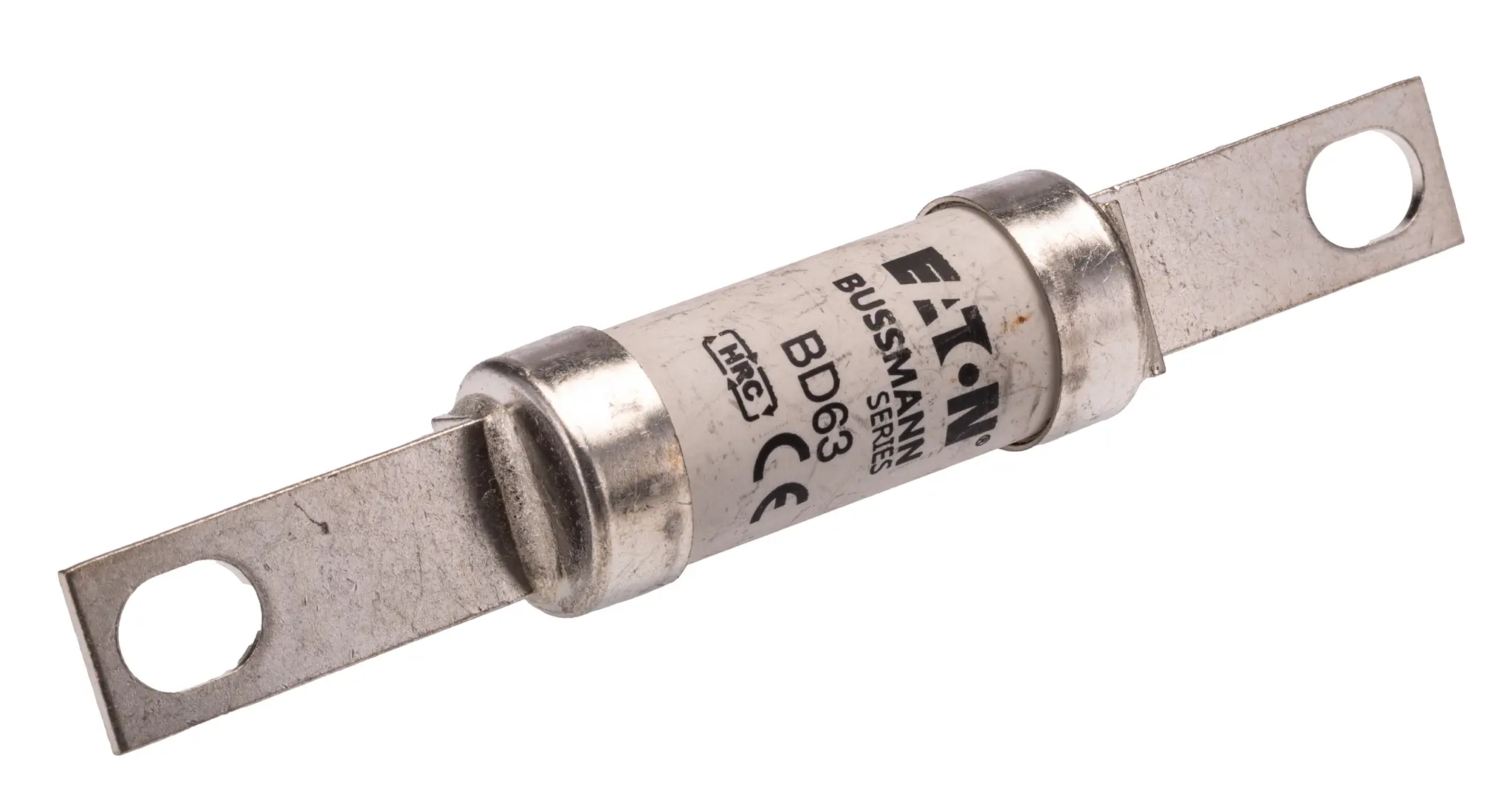 Produktfoto 1 von Eaton Bussmann Sicherung mit Schraublaschen, 250 V dc, 500V ac / 63A, gG BS88, IEC 60269, Lochabstand 111mm