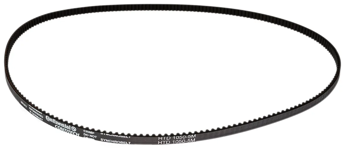 Produktfoto 1 von Contitech Glaskabel Gummi Zahnriemen 210 Zähne 1.05 m 9 mm, Teilung 5 mm