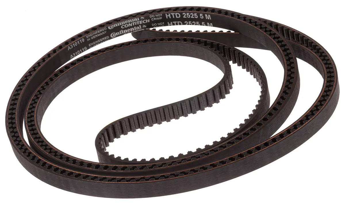 Produktfoto 1 von Contitech Glaskabel Gummi Zahnriemen 505 Zähne 2.53 m 9 mm, Teilung 5 mm