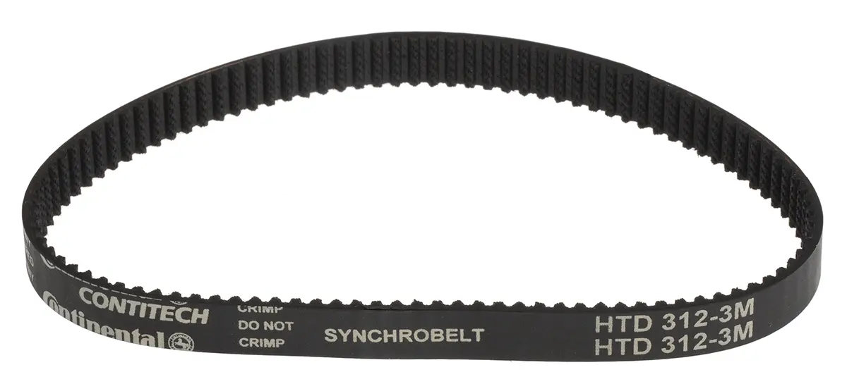 Produktfoto 1 von Contitech Glaskabel Gummi Zahnriemen 104 Zähne 312 mm 9 mm, Teilung 3 mm