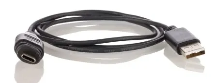 Amphenol Industrial Stecker UL2725 IC-Buchse USB-Kabel, USB Typ A Stecker / USB Typ C, 1 m USB 2.0 Schwarz