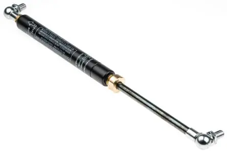 Produktfoto 1 von Camloc Gas Springs Gasdruckfeder Stahl, Gelenklager, 264 mm, Mat.Endanschluss Nylon, Stahl, Hub L. 100 mm, ø 18 mm, 100
