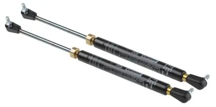 Produktfoto 1 von Camloc Gas Springs Gasdruckfeder Stahl, Gelenklager, 250 mm, Mat.Endanschluss Nylon, Stahl, Hub L. 100 mm, ø 15 mm, 50 N