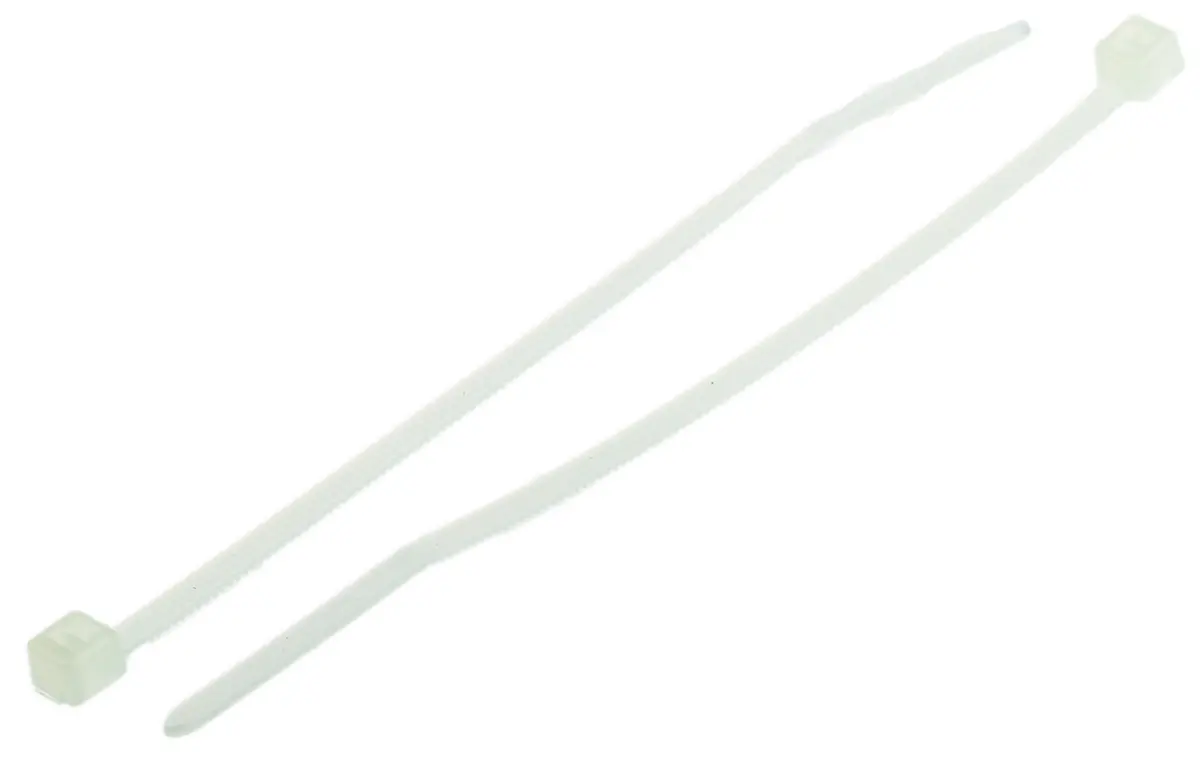 Produktfoto 1 von HellermannTyton T Nylon 6.6 Kabelbinder Kabelbinder Natur 2.5 mm x 80 mm