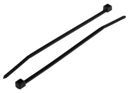 Produktfoto 1 von HellermannTyton T Nylon 66 Kabelbinder Schwarz 2,5 mm x 80mm, 1000 Stück