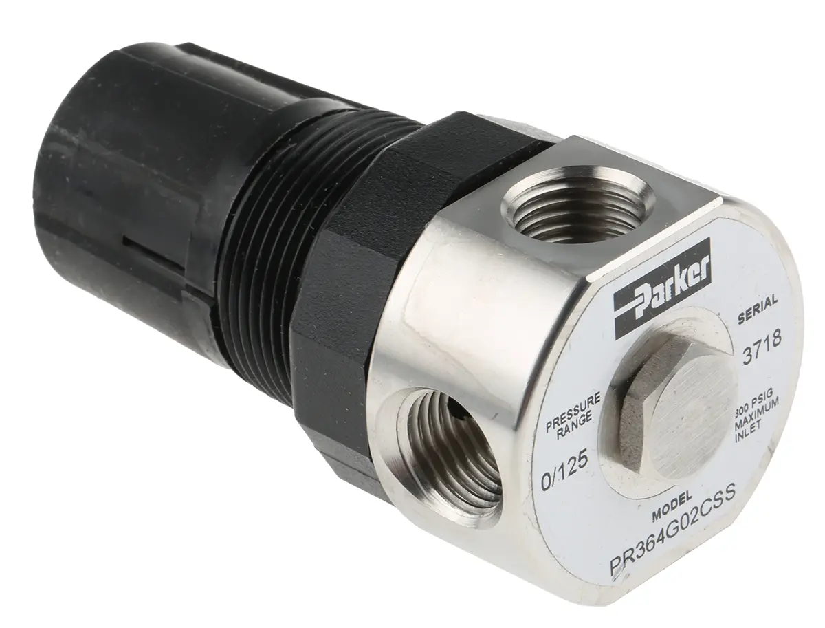Produktfoto 1 von Parker P Pneumatikregler 1/4 in 20.7 bar 12 SCFM G