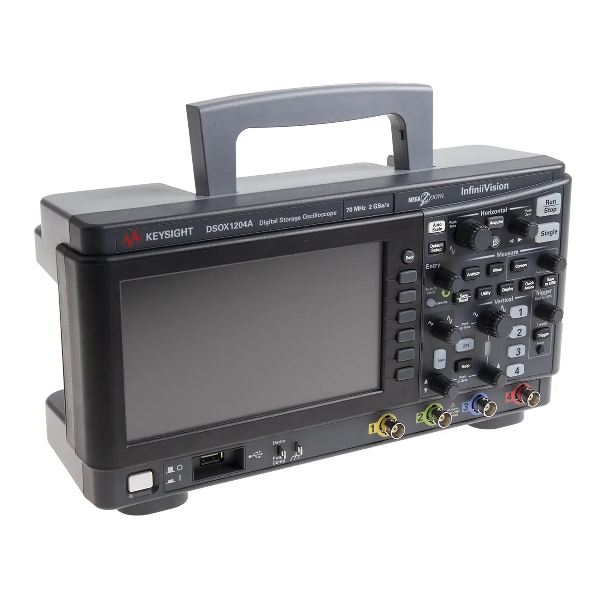 Produktfoto 1 von Keysight InfiniiVision 1000 X DSOX1204A Speicher Tisch Oszilloskop 4-Kanal Analog 70MHz UART