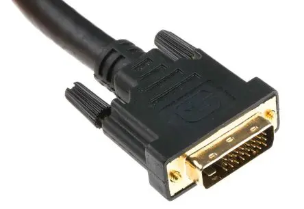 Produktfoto 1 von RS PRO DVI-Kabel A DVI-D Dual Link - Stecker B DVI-D - Stecker, 10 m Polyvinylchlorid Schwarz