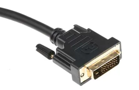 Produktfoto 1 von RS PRO HDMI-Kabel A DVI-D Dual Link Stecker B DVI Stecker, 10 m, Schwarz