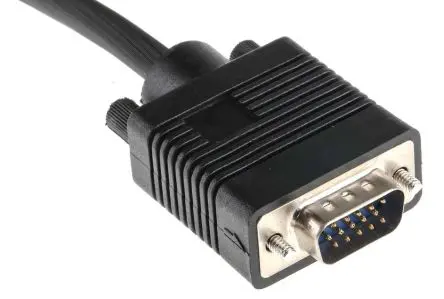 Produktfoto 1 von RS PRO CDEX VGA-Kabel A VGA / Stecker B VGA / Stecker, 7 m Polyvinylchlorid Schwarz