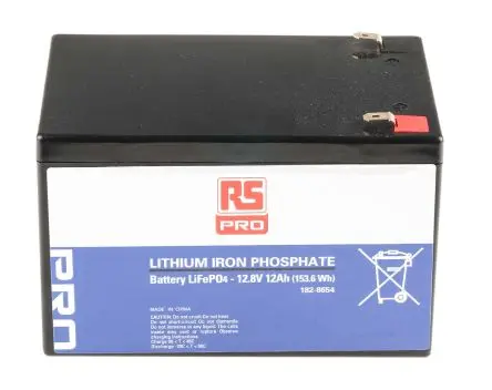 Produktfoto 1 von RS PRO Lithium-Eisen-Phosphat Akkupack 12.8 V 12 Ah