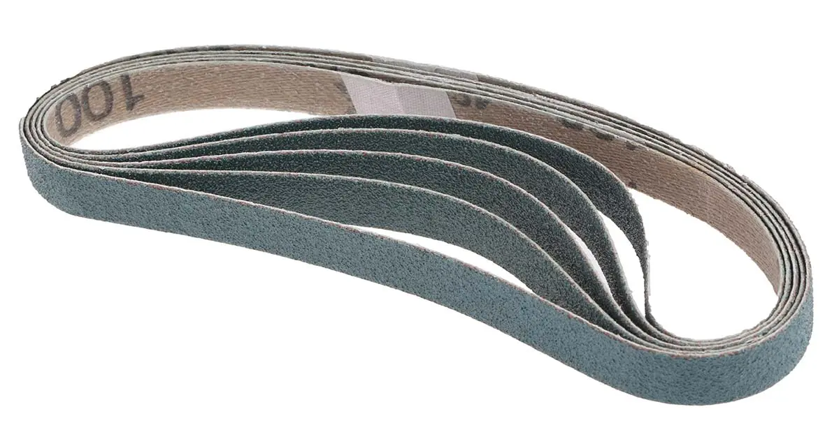 Produktfoto 1 von PREVOST TBS 10330K100 Schleifriemen, Aluminiumbeschichtet, Fein Grad, Korngröße P100, 330 mm 10 mm