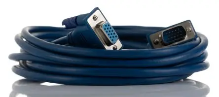 Produktfoto 1 von RS PRO CDEX VGA-Kabel A VGA / Stecker B SVGA / Buchse, 5 m Raucharm halogenfrei Blau