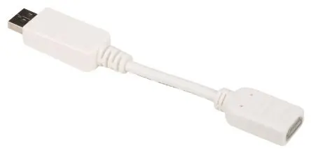 Produktfoto 1 von RS PRO, Stecker DisplayPort-Kabel A DisplayPort B HDMI - Buchse, 150 mm Polyvinylchlorid