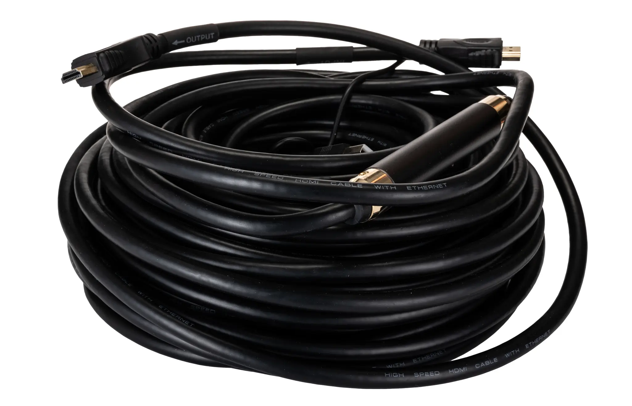Produktfoto 1 von RS PRO HDMI-Kabel A HDMI Stecker B HDMI Stecker 4K max., 30m, Schwarz