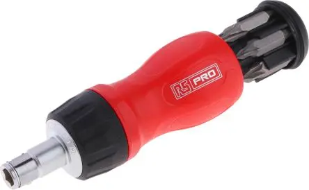 Produktfoto 1 von RS PRO Phillips, Pozidriv, Geschlitzt, Innensechsrund Ratsche Treiberbit Edelstahl 1/4 in PH1, PH2, PZ1, PZ2, SL6,