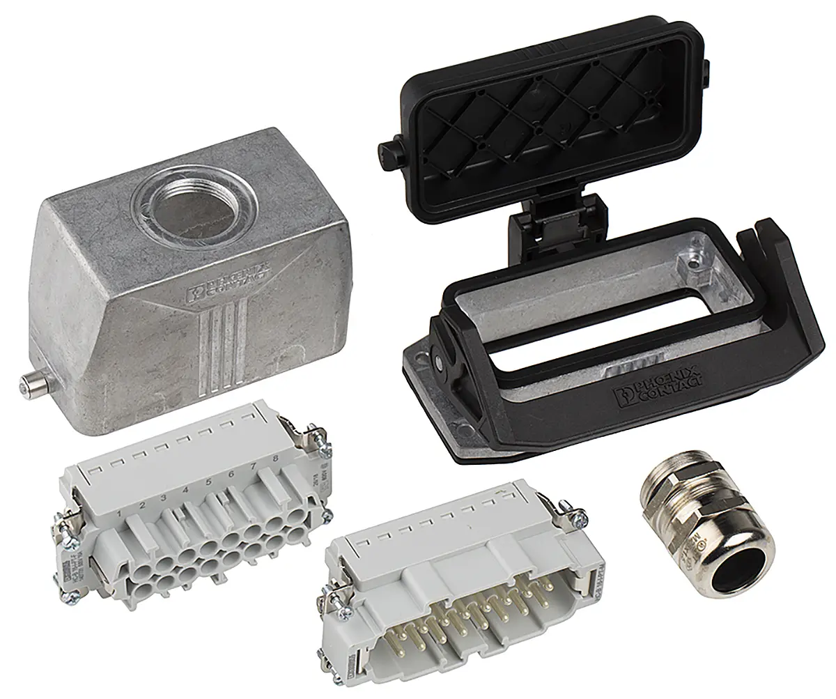 Produktfoto 1 von Phoenix Contact HC Schwere Steckverbinder Steckverbindersatz, Buchse/Stecker 16-polig, 500 V / 16A