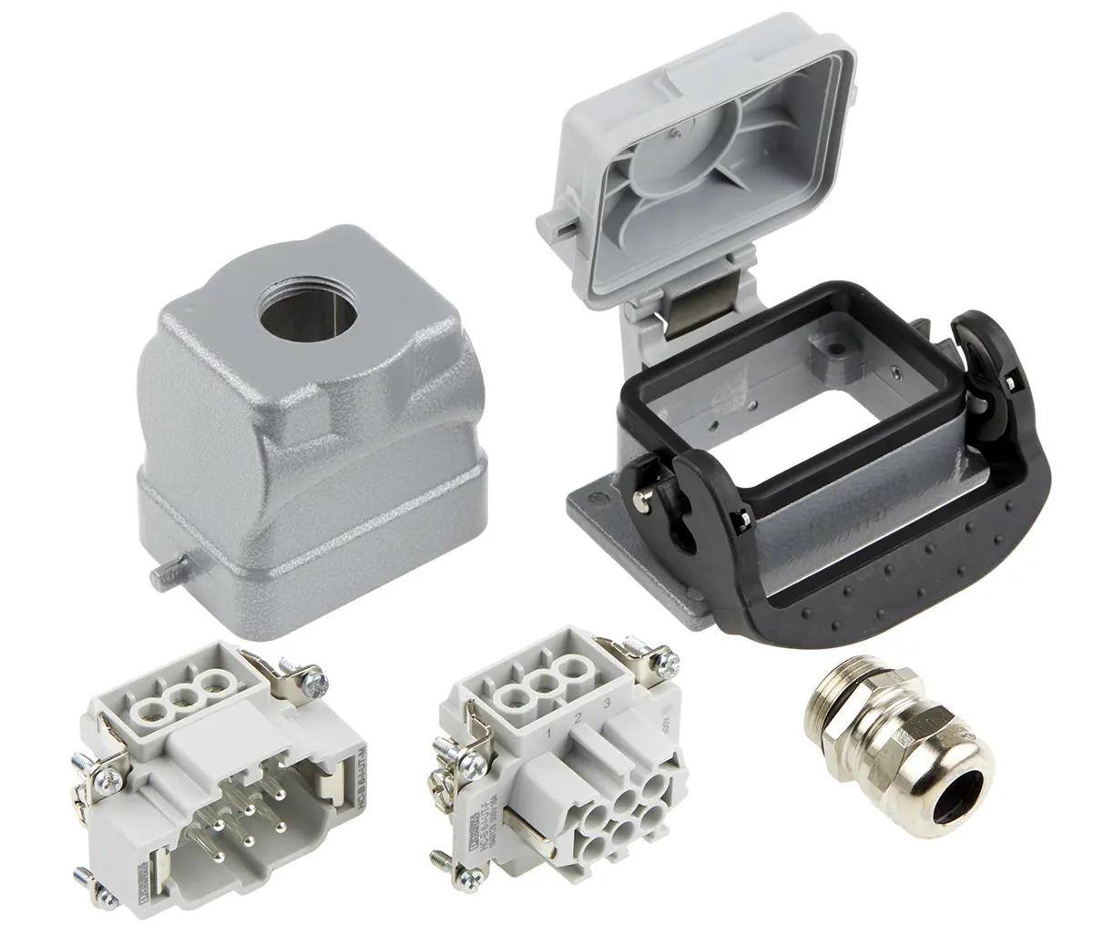 Produktfoto 1 von Phoenix Contact HC Schwere Steckverbinder Steckverbindersatz, Buchse/Stecker 6-polig, 500 V / 16A