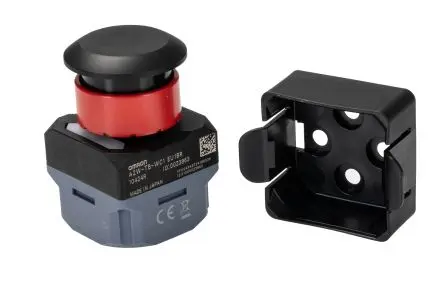 Produktfoto 1 von Omron A2W Druckschalter Grün, Rot, Gelb Tastend Panel Ø 40 mm / 100mA 30 V dc, IP65