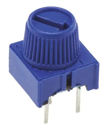 Produktfoto 1 von Vishay 63M 1-Gang Durchsteckmontage Trimm-Potentiometer, Einstellung von oben, 20 kΩ, 10 %, 0.5 W, Stift, L. 9.52 mm