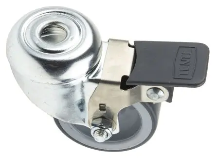 Produktfoto 1 von Tente Drehbar Rolle, Rad ø 50 mm, 100 kg, Ges H. 69 mm, Rad B. 19 mm, Thermoplast-Gummi