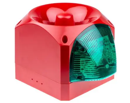 Produktfoto 1 von Klaxon Nexus 120 XeNon-Beacon, LED-Signalleuchte, Blinkend/Statisch-Licht Schall- und Lichtsignal-Kombination 60V Grün
