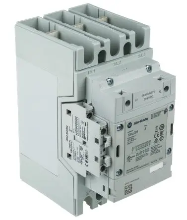 Produktfoto 1 von Allen Bradley 100-E Schütz 24V dc, 60 V dc-Spule, 3-polig, 400V ac / 205 A 250V 110 kW 1 Schließer/1 Öffner