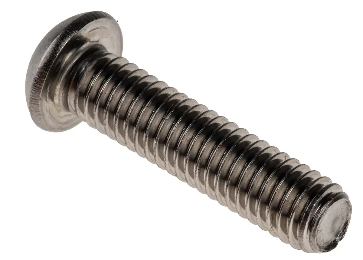 Produktfoto 1 von RS PRO Linsenkopf Innensechskantschraube, Edelstahl A2, M6 x 1mm, 25mm