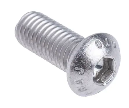 Produktfoto 1 von RS PRO Innensechskant Innensechskantschraube, Edelstahl Glanzzink, M8, M8 20 mm