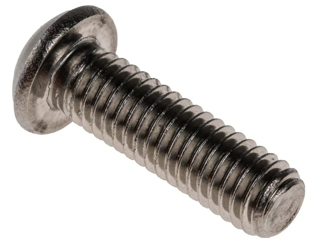 Produktfoto 1 von RS PRO Linsenkopf Innensechskantschraube, Edelstahl A2, M6 x 1mm, 20mm