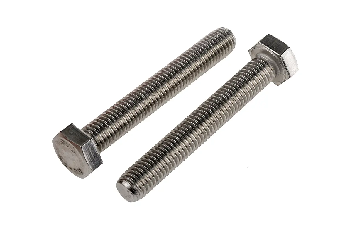 Produktfoto 1 von RS PRO x 80 mm Sechskantschraube, Edelstahl glatt, DIN 933