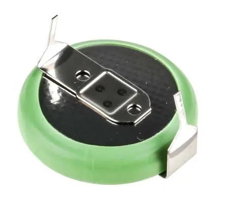 Produktfoto 1 von Panasonic, Lithium-Poly-Carbonmonofluorid Knopfzelle Ø 16 mm, 3 V / 120 mAh
