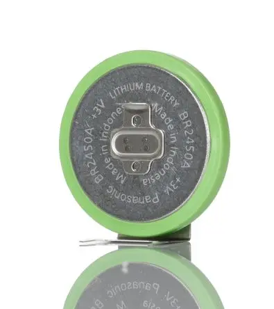 Produktfoto 1 von Panasonic, Lithium-Poly-Carbonmonofluorid Knopfzelle Ø 24.5 mm, 3 V / 550 mAh