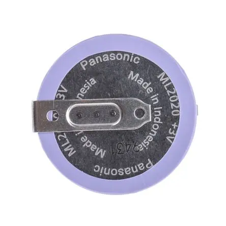 Produktfoto 1 von Panasonic LiMnO2 Knopfzellen Akku, ø 20 mm 3 V / 45 mAh
