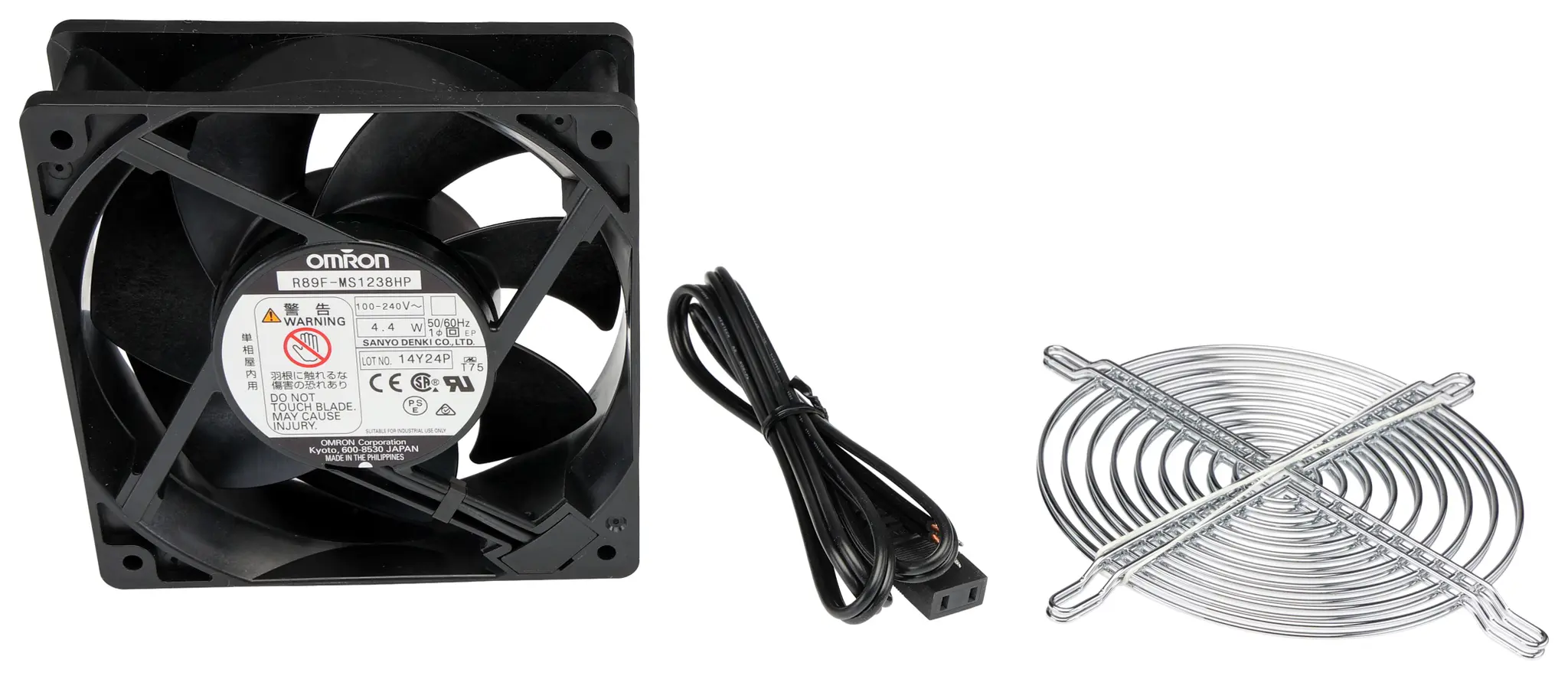 Produktfoto 1 von Omron R89F AC-Axiallüfter, Kugellager, 100 → 240 V ac / 4.4W, 120 x 120 x 38mm, 3m³/min