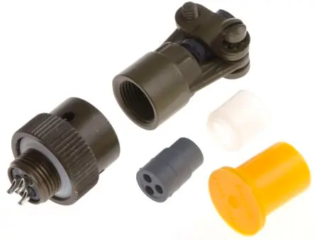 Produktfoto 1 von Souriau Sunbank by Eaton, 851 Kupferlegierung MIL-Spec Rundsteckverbinder Gerade, 3-polig, Kabel, Gehäuse 8 Stecker,