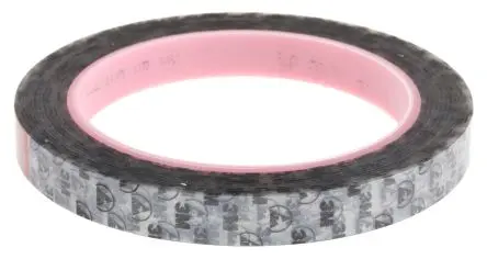 Produktfoto 1 von 3M ESD Klebeband, Schwarz, Acryl, Polyesterfilm, Nichtleitend, 66 m x 12mm