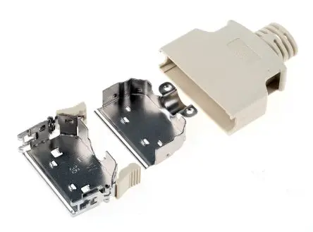 Produktfoto 1 von 3M 103 D-Sub-Gehäuse Gerade, 36-polig, D: D-Sub-Gehäuse Zugentlastung, Beige, Größe D, aus ABS