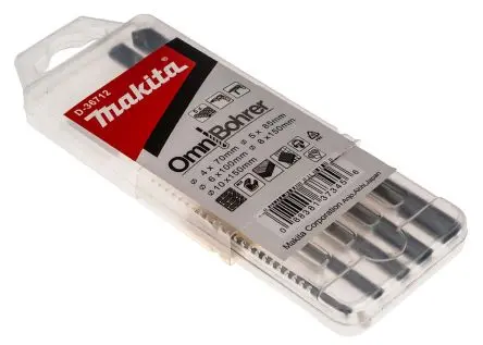 Produktfoto 1 von Makita Wolframcarbid-Spitze Drehung Satz 4 mm → 10 mm, 5-teilig für Mehrmaterial