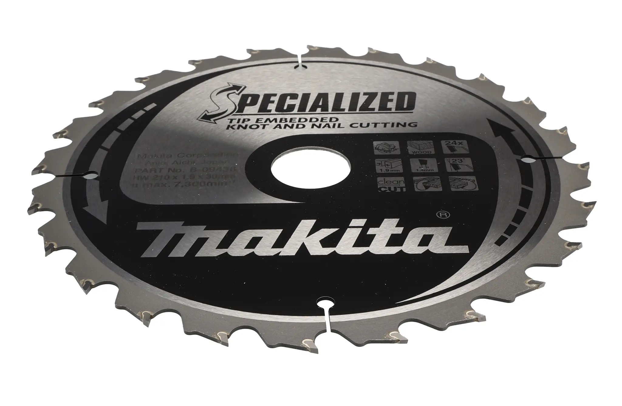 Produktfoto 1 von Makita 24 Wolframcarbid Holz Kreissägeblatt, Ø 210 mm 1