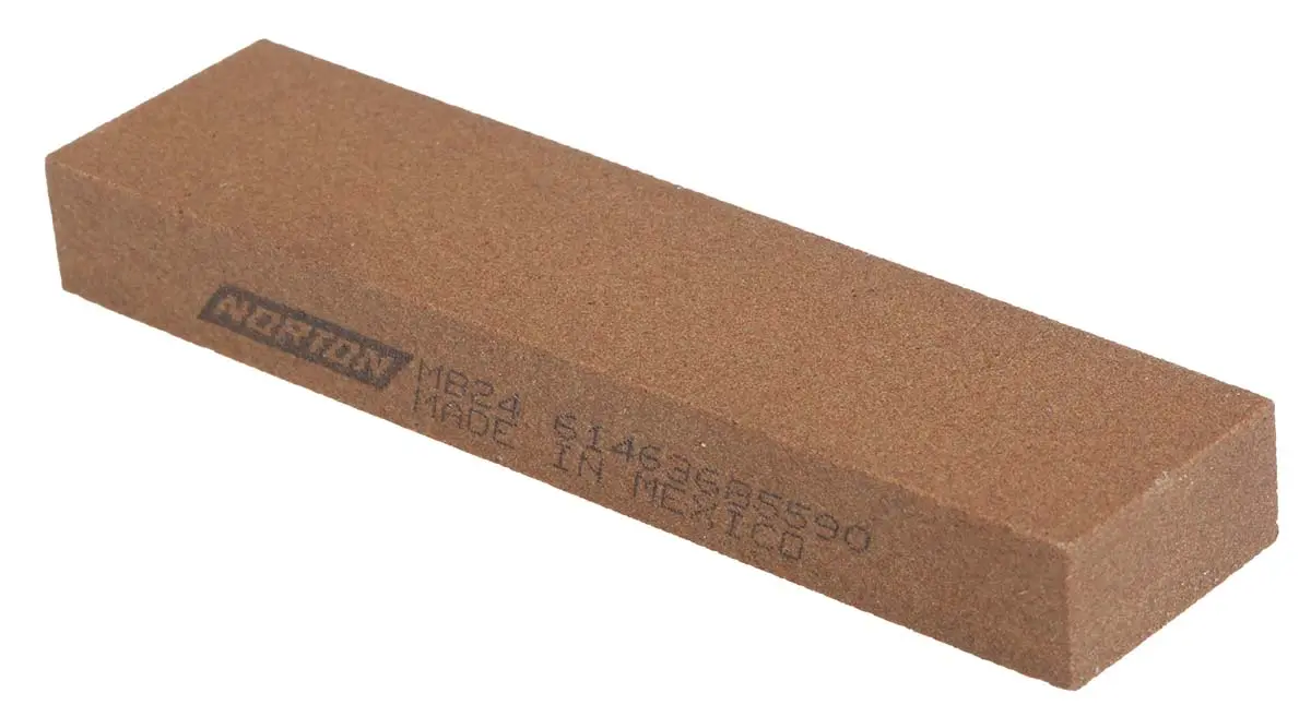 Produktfoto 1 von Norton Schleifstein, Mittel 25 mm x 102 mm x 13 mm, Öl, Indien, Crystolon, Arkansas