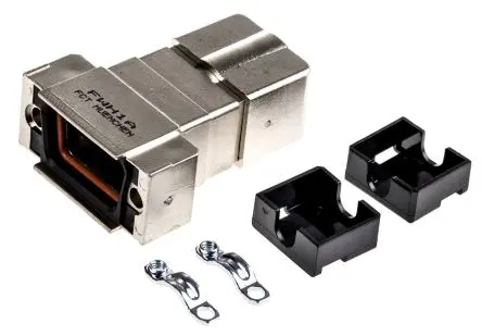 Produktfoto 1 von FCT from Molex FWH D-Sub-Gehäuse Gerade, 9-polig, D: D-Sub-Gehäuse Zugentlastung, Silber, Größe E, aus ABS