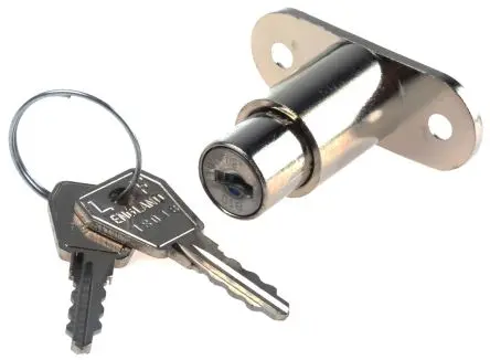 Produktfoto 1 von Euro-Locks a Lowe & Fletcher group Company Schloss für Schiebetüren, Mit Schlüssel 24 mm, entsperrbar mit Schlüssel 19