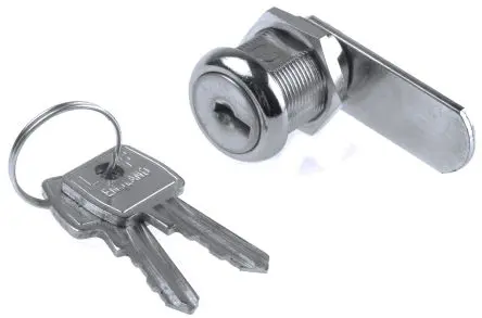 Produktfoto 1 von Euro-Locks a Lowe & Fletcher group Company Schrankschloss, Mit Schlüssel 20 mm, entsperrbar mit Schlüssel 19.1 x 16.6 mm